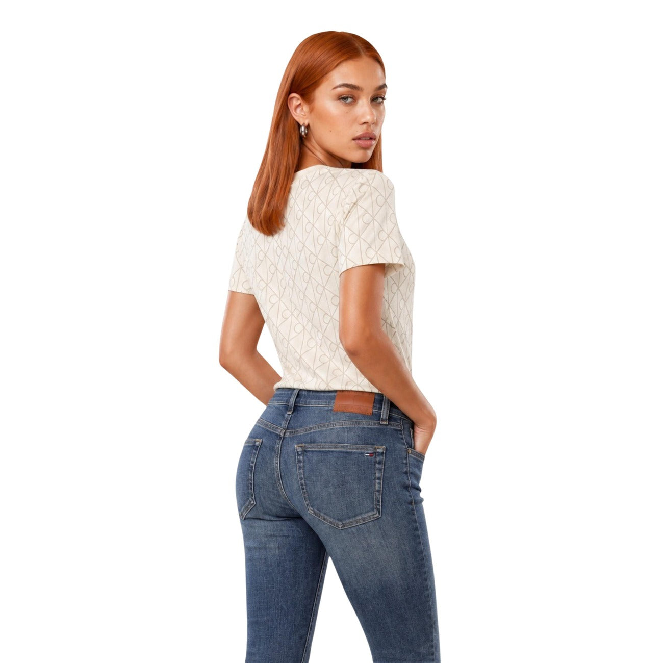 Дамска тениска Calvin Klein Jeans Women T-shirt LV047G811G Back View