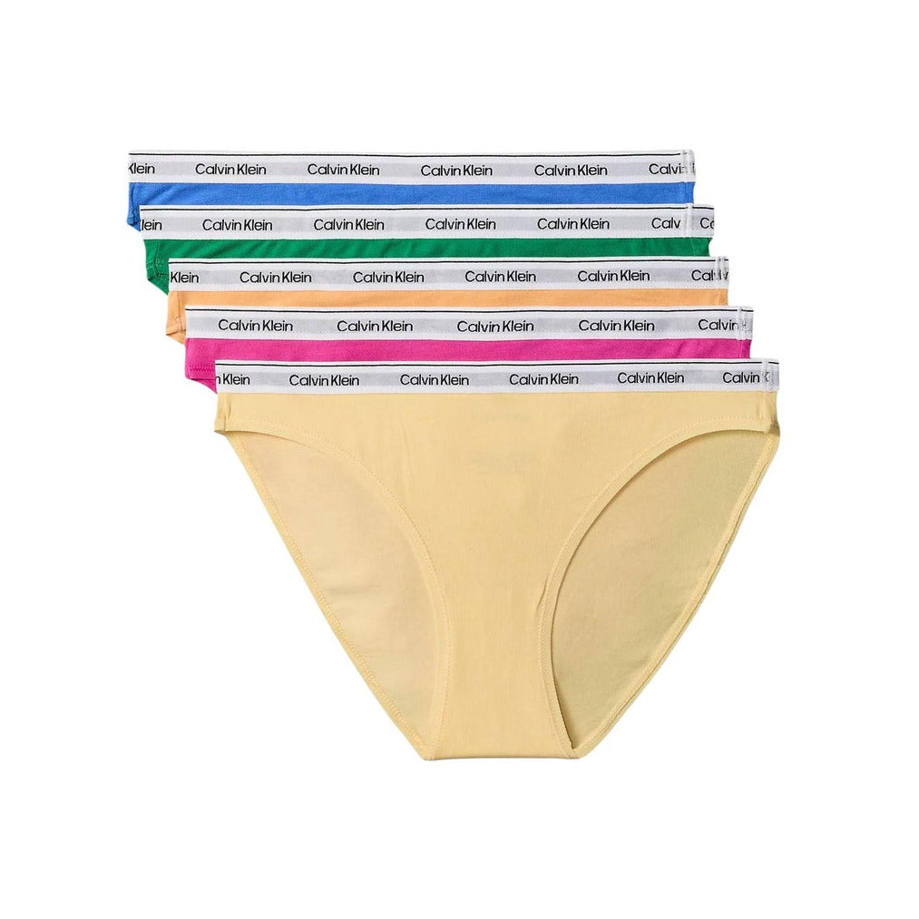 Дамски бикини Calvin Klein Women 5-Pack Bikini Briefs 000QD5208E 4WI Front View