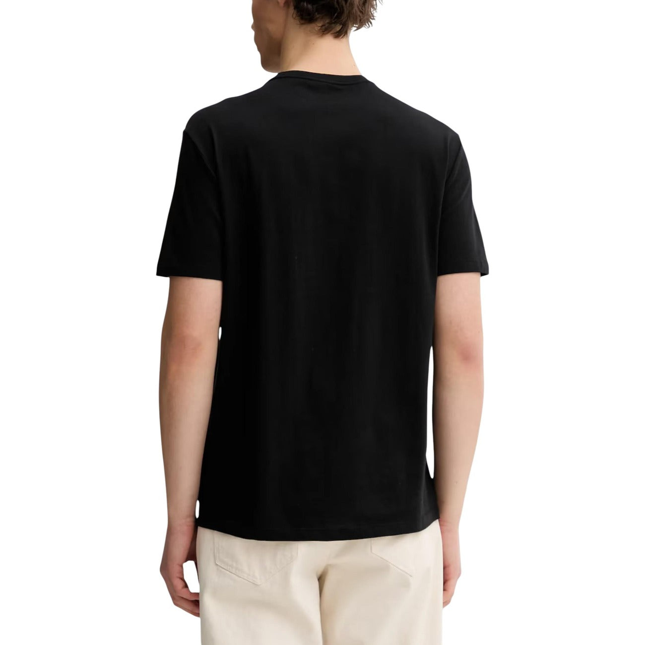 Мъжка черна тениска Calvin Klein Men T-shirt LV04RE820G Back View