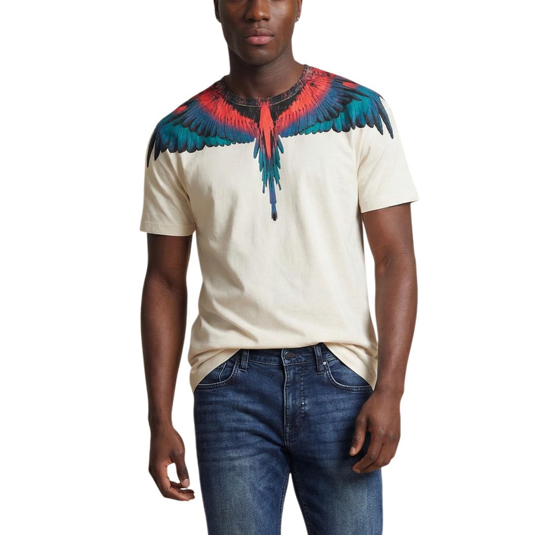 Мъжка бяла тениска County Of Milan Marcelo Burlon Men T-shirt S6CMMATH029 Front View