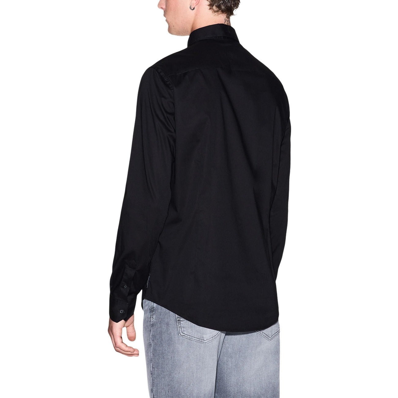 Мъжка черна риза Armani Exchange Men Shirt 8NZC31 ZN28Z 1200 Back View