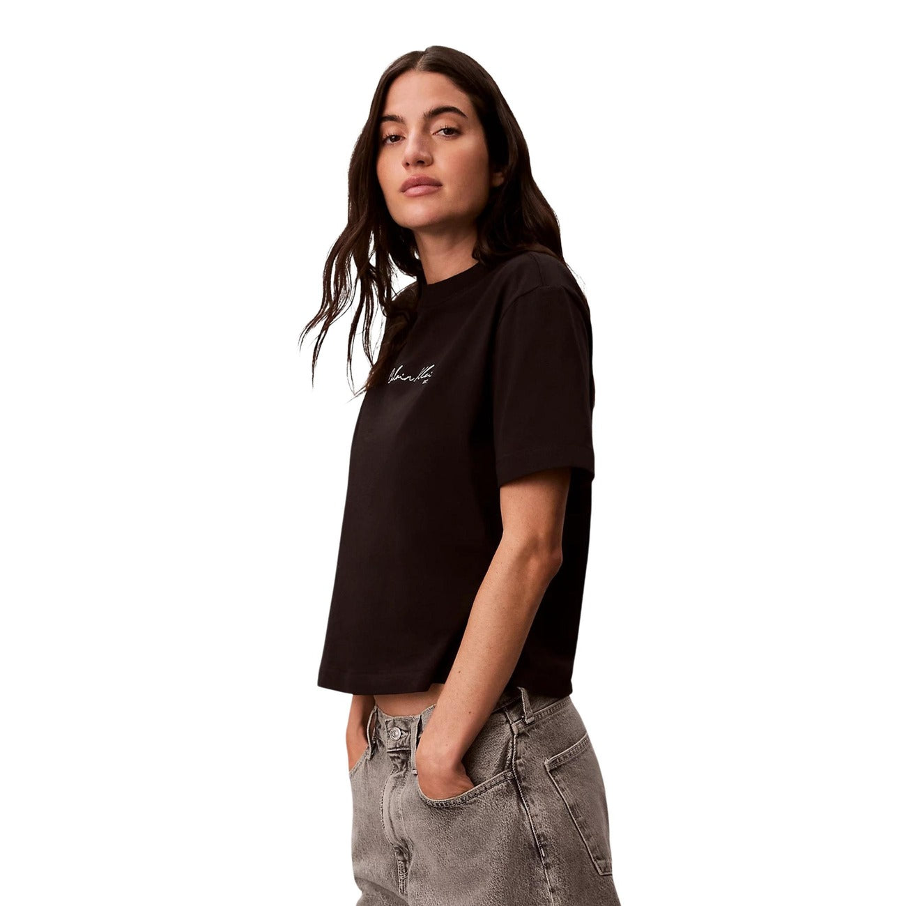 Дамска тениска Calvin Klein Jeans Women T-shirt LV047F820G UB1 Side View
