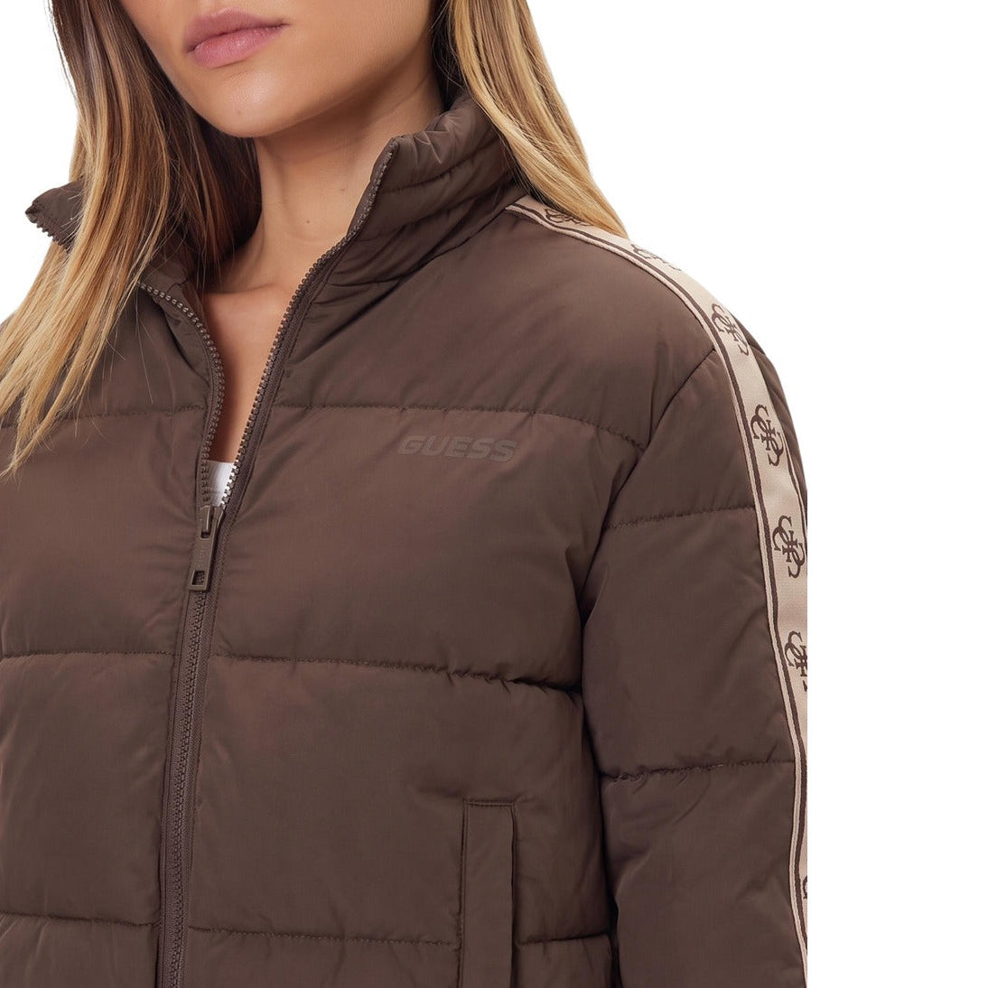 Дамско кафяво яке Guess Women Jacket V5BL11WGYC2 G1EA Close-Up